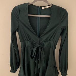 Emerald green holiday Dress NWT!